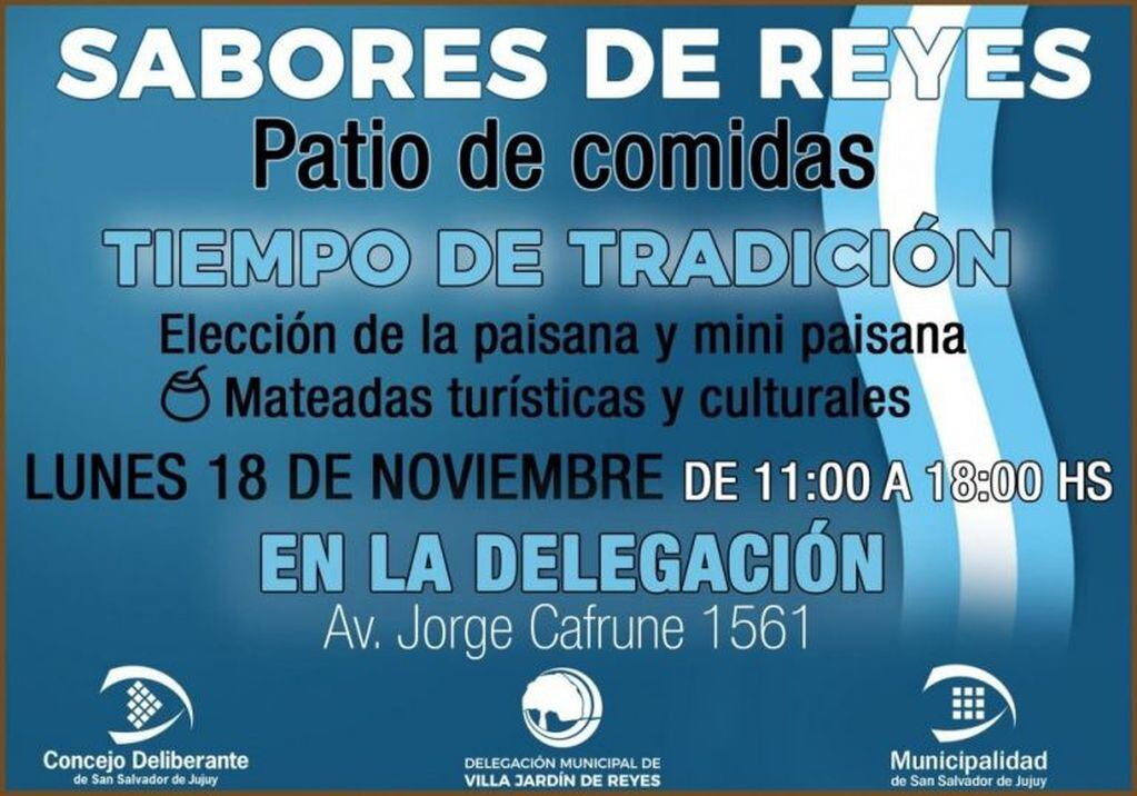 El afiche que promociona la jornada gratuita que se desarrolla en Villa Jardín de Reyes.