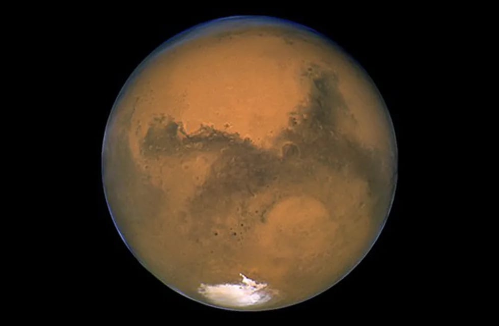 Marte en el año 2013, fotografiado por el telescopio espacial Hubbl).