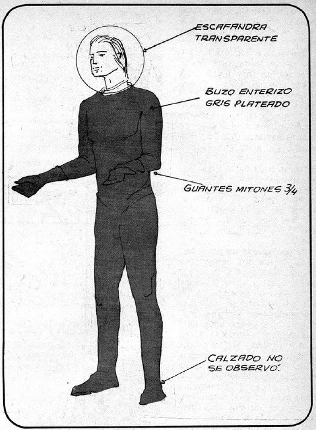 El identikit del extraterrestre en La Florida. (El Quinto Hombre)