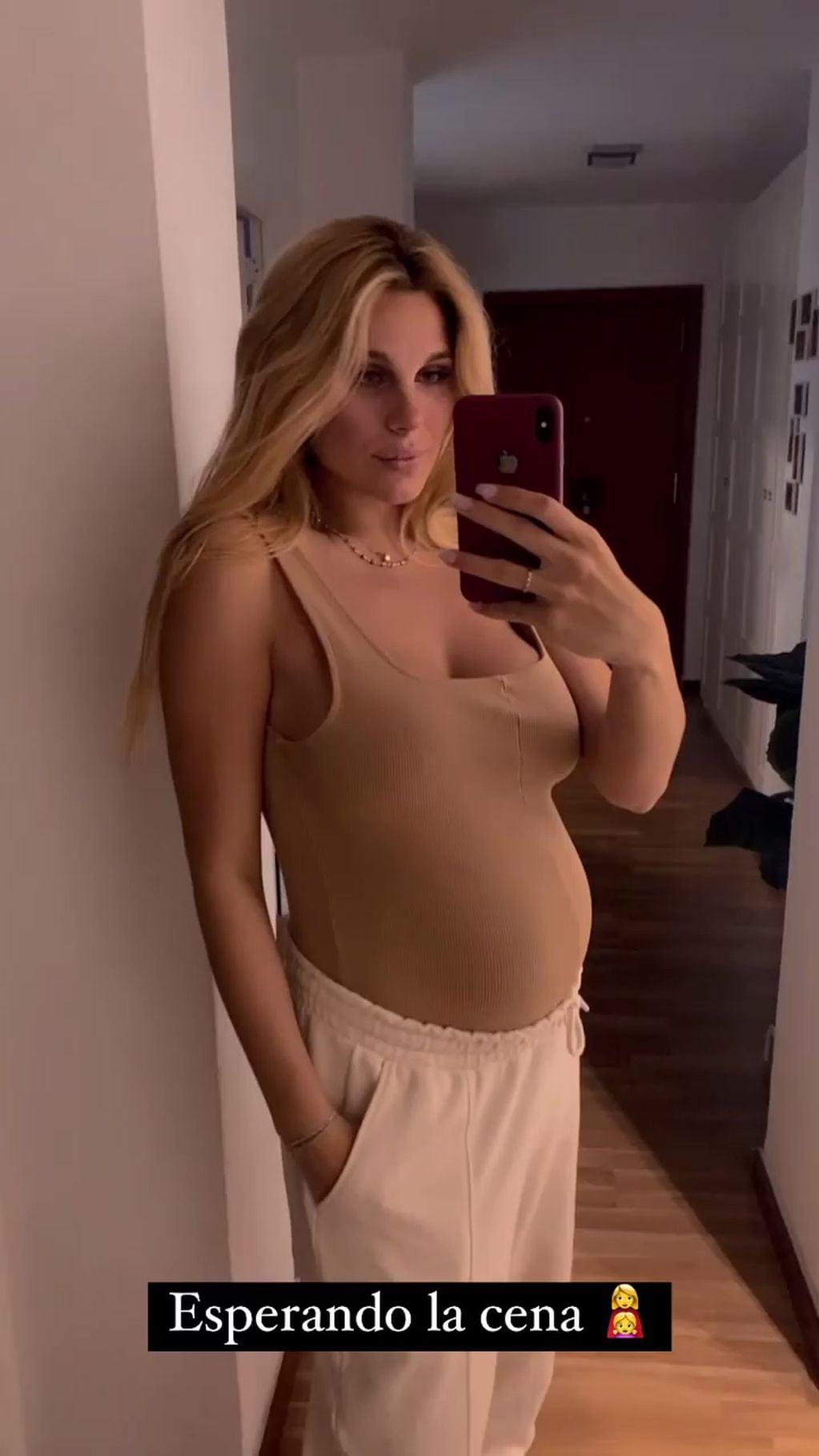 Ivana Icardi mostró su panza de embarazada. (@ivanaicardi)