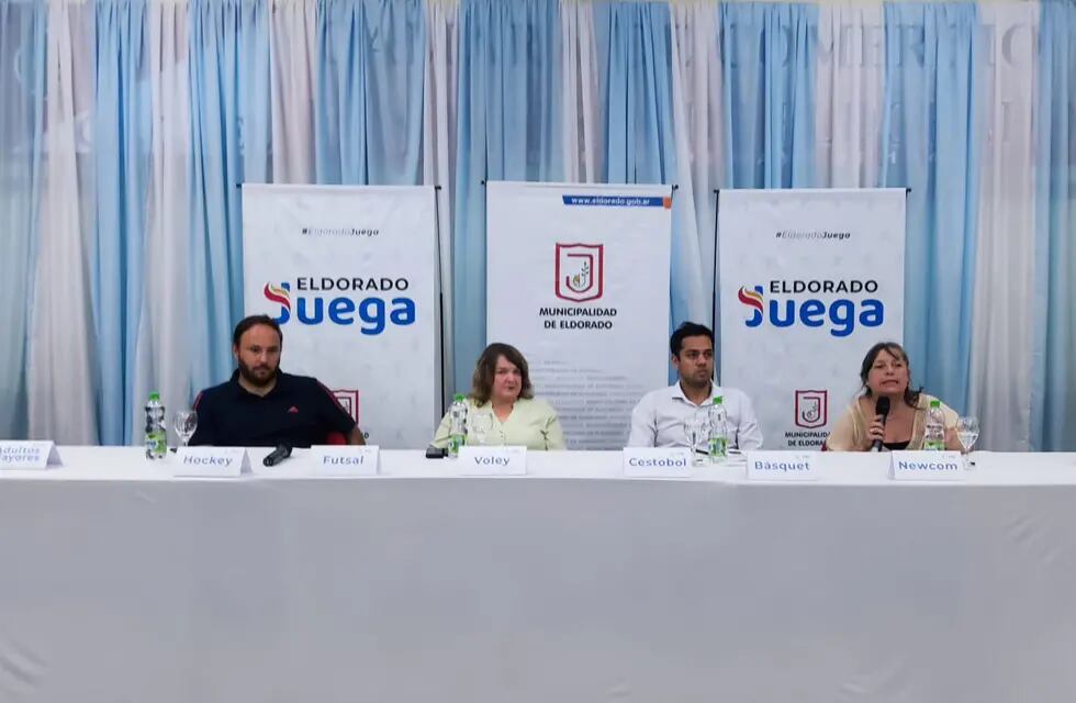 Se realizó la presentación “Eldorado Juega”, un programa municipal para impulsar el deporte.