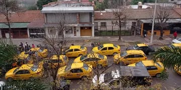 Protesta de taxistas en Jujuy