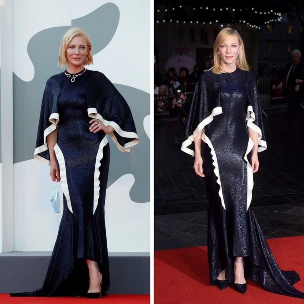 Cate Blanchett, reina sustentable de la red carpet, Festival de Venecia (Instagram)