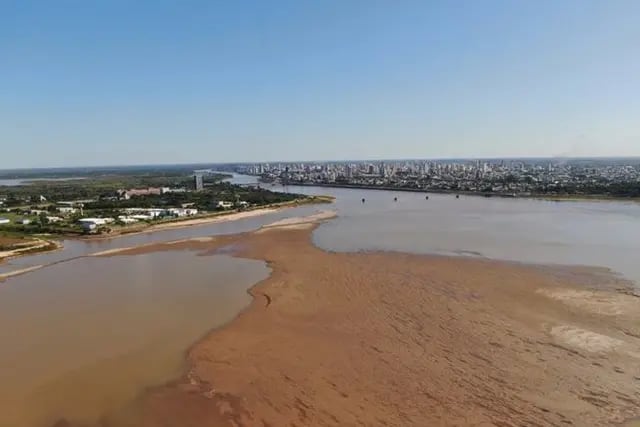 Se profundiza la bajante histórica del río Paraná