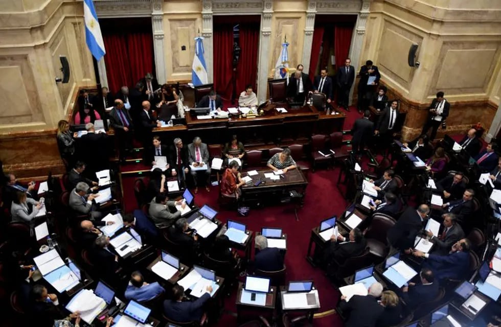 Primera sesión ordinaria del año del Senado argentino el 21/03/2018 en Buenos Aires, Argentina. Foto: Osvaldo Fanton/telam/dpa +++ dpa-fotografia +++ ciudad de buenos aires  primera sesion en la camara de senadores camara de senadores