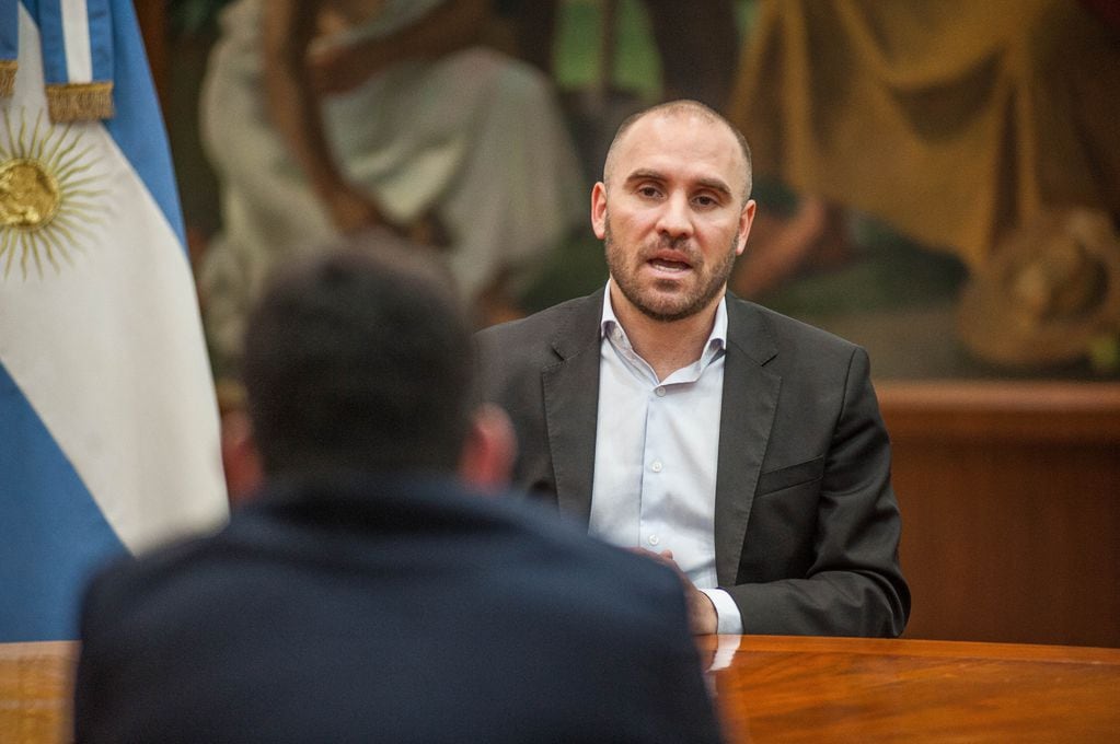 Martín Guzmán, ministro de Economía, durante una entrevista.