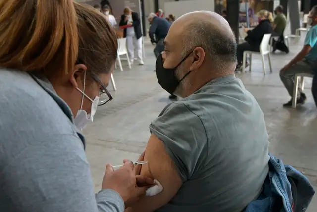 Vacunación en el Parque Central