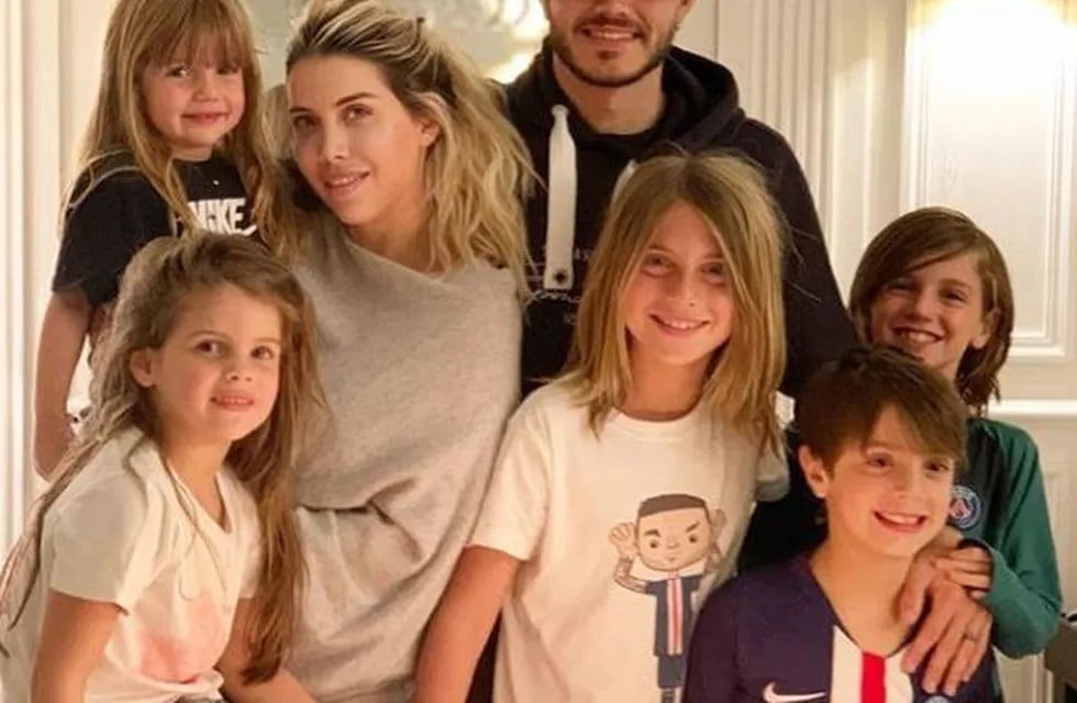 Wanda Nara y su familia. (Instagram)