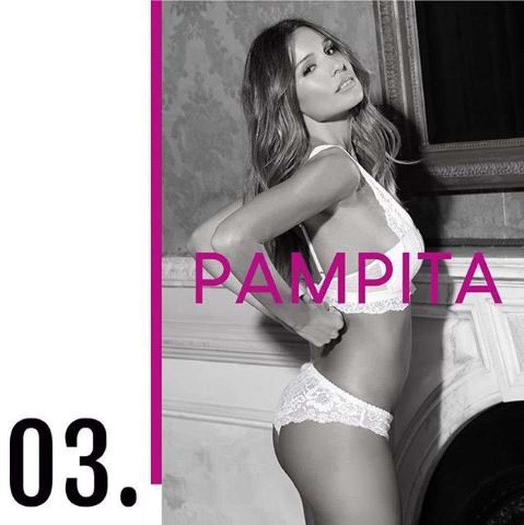 Pampita Ardohain lanzó una colección que lleva su nombre para una marca de ropa interior