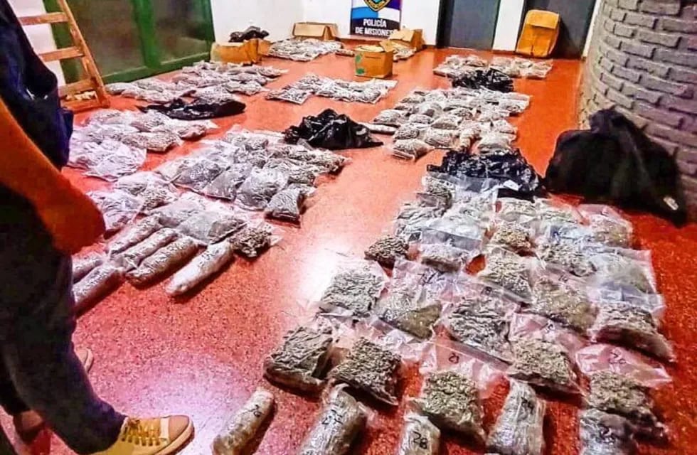 Posadas | Operativo policial encubierto reveló escondite con más de 100 kilos de marihuana