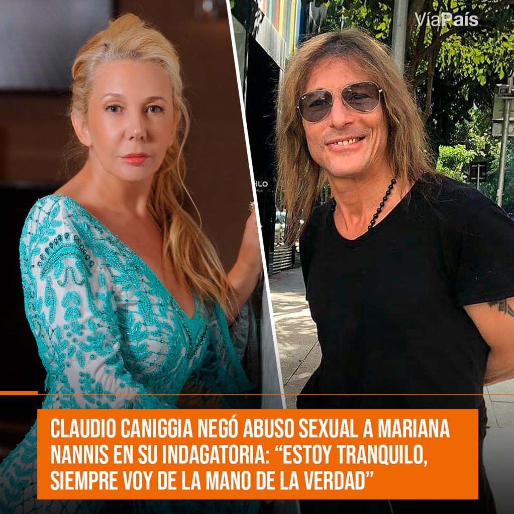 Claudio Caniggia negó abuso sexual a Mariana Nannis en su indagatoria.