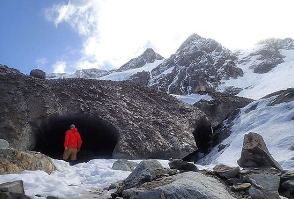 Juan Dual en los glaciares de Ushuaia.