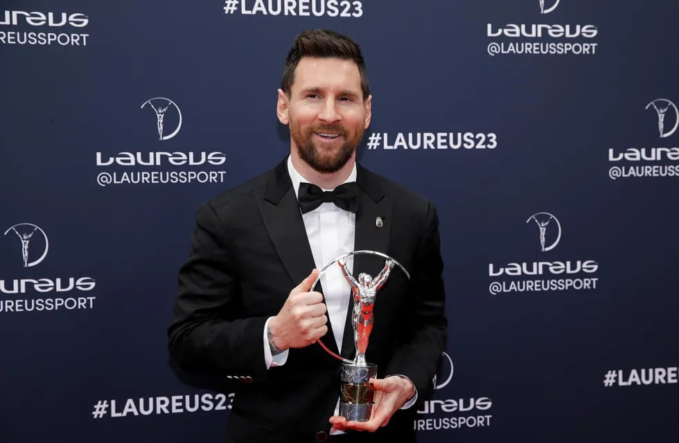 El capitán de la Selección Argentina, Lionel Messi, recibió su segundo premio Laureus como el mejor jugador del año.