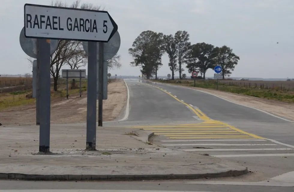 Rafael García: inaguraron el nuevo acceso pavimentado que conecta a la comuna con la autovía 36
