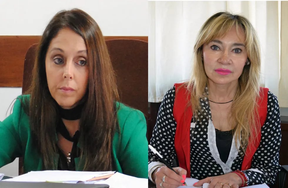 Las juezas Ana Pérez Rojas y María Nallar, integrantes del Tribunal en lo Criminal n° 3 de Jujuy.