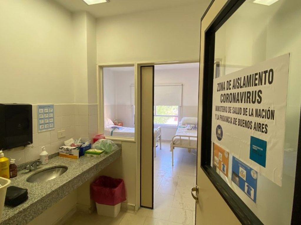 Así son los centros dispuestos ante un eventual caso de coronavirus en Ezeiza (Foto: Clarín)