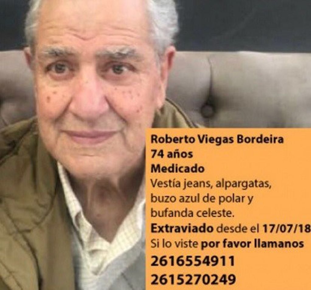 Roberto Viegas, el empresario mendocino desaparecido.