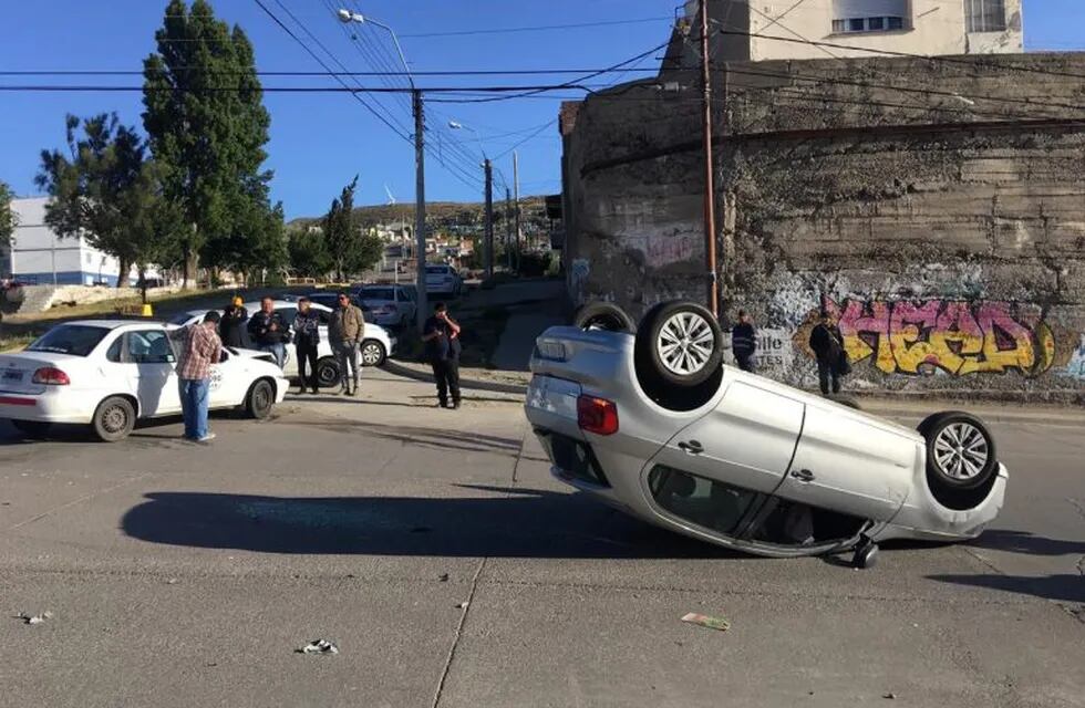 Accidente en San Martín y Alsina.