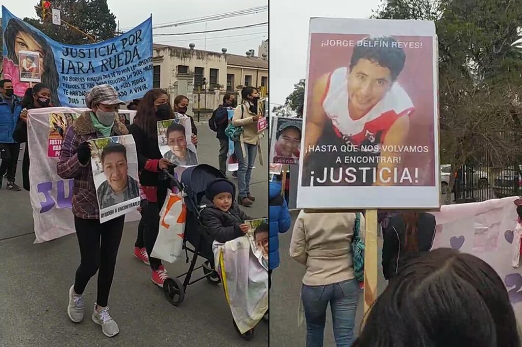 Familiares de víctimas de casos de femicidios y homicidios de Jujuy se sumaron a la marcha del viernes último reclamando también justicia.