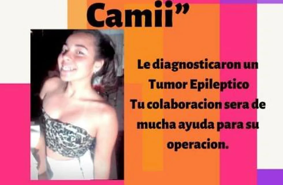 Camila Bariffo fue diagnostica de un tumor\nCrédito: Facebook