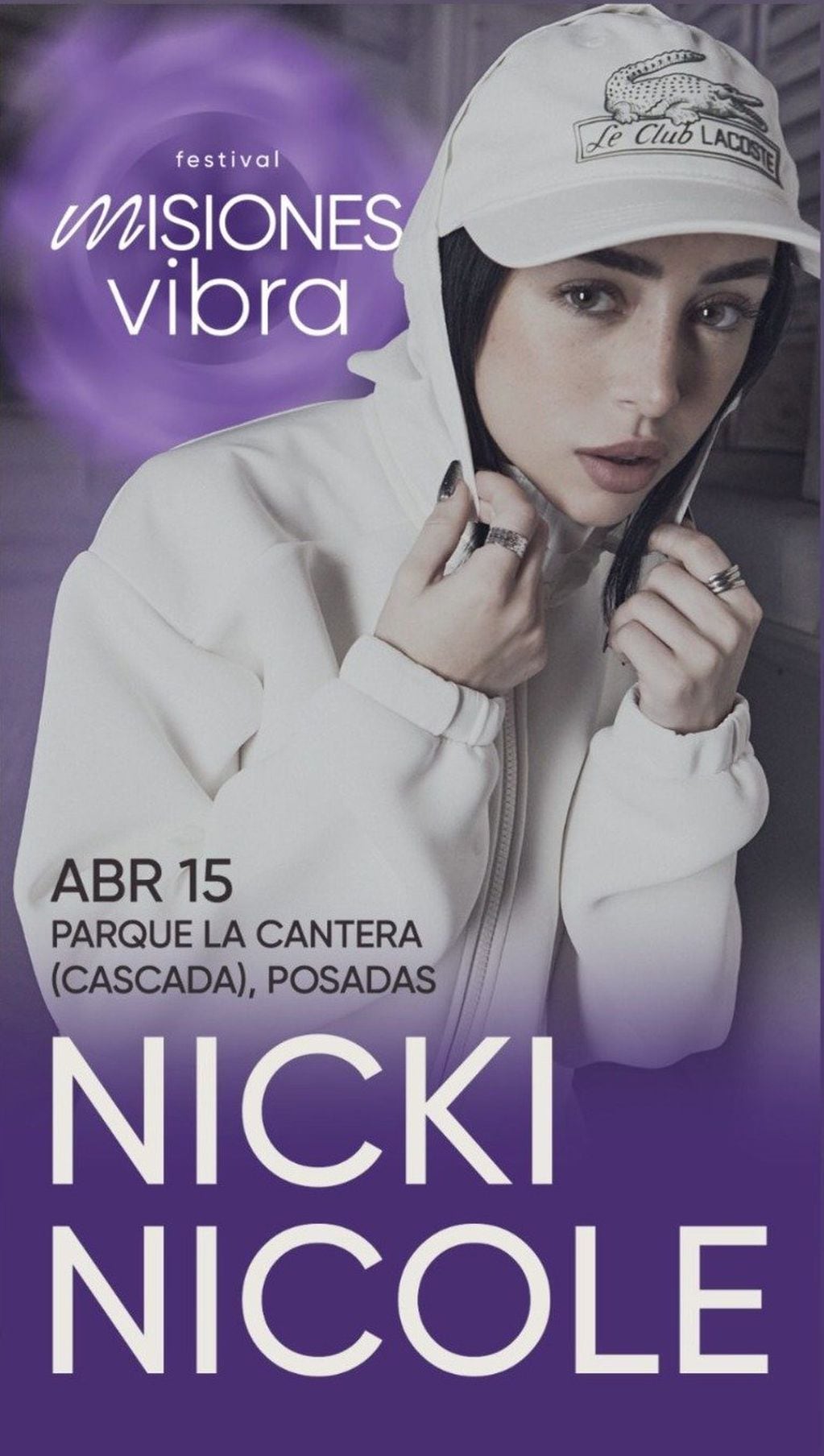 Nicki Nicole dará un show gratis en Posadas, Misiones