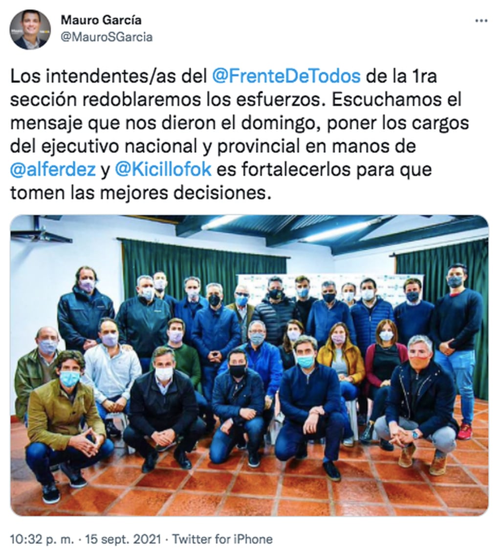 El apoyo que recibió Alberto Fernández por Twitter.