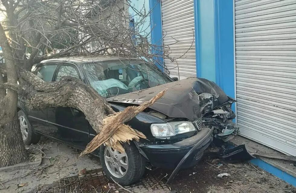 Manejaba borracho, chocó y sufrió heridas leves.