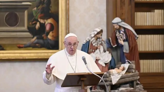 Durante el mensaje antes del rezo del Ángelus, Francisco convocó al "año especial dedicado a la familia”. Foto: Vatican Media.