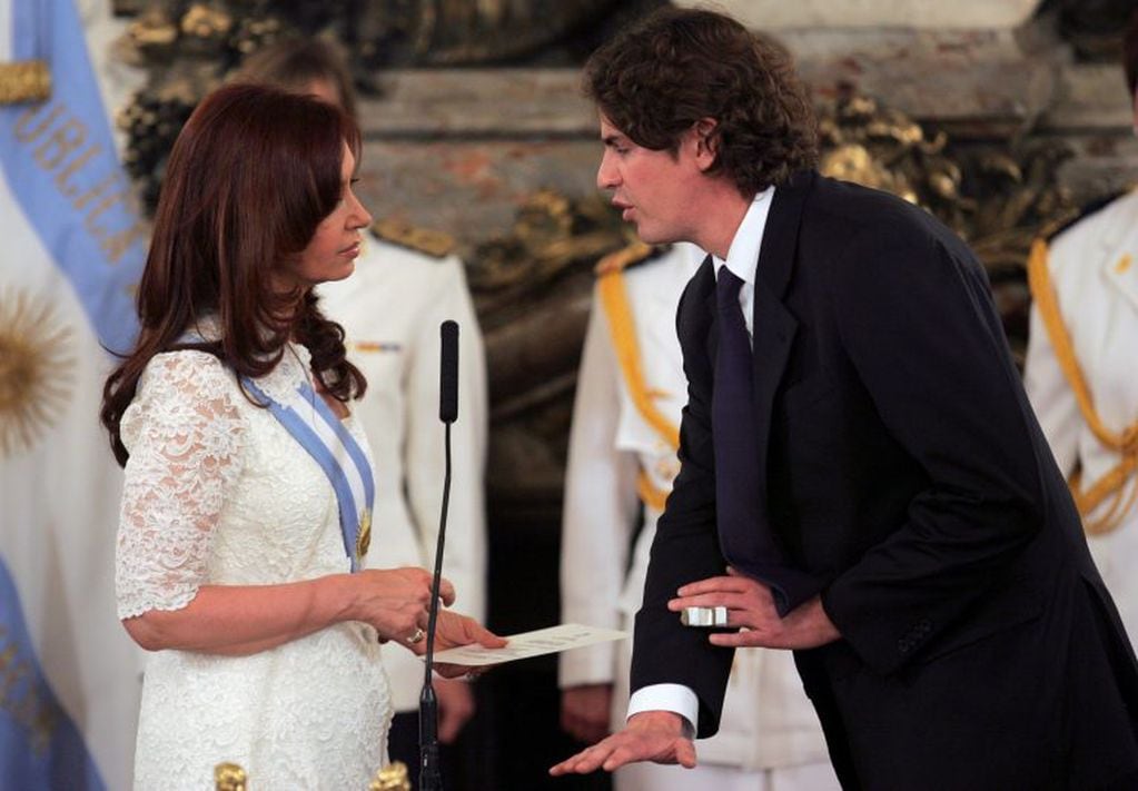 Losuteau y Cristina Kirchner (Foto: AP Photo/Emiliano Lasalvia)