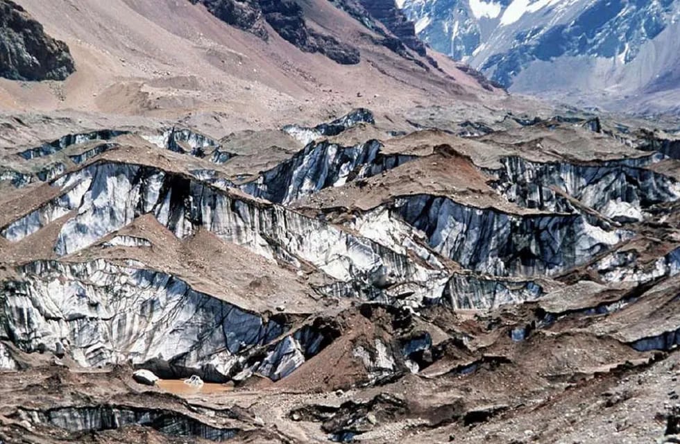 Glaciar "Horcones Inferior".