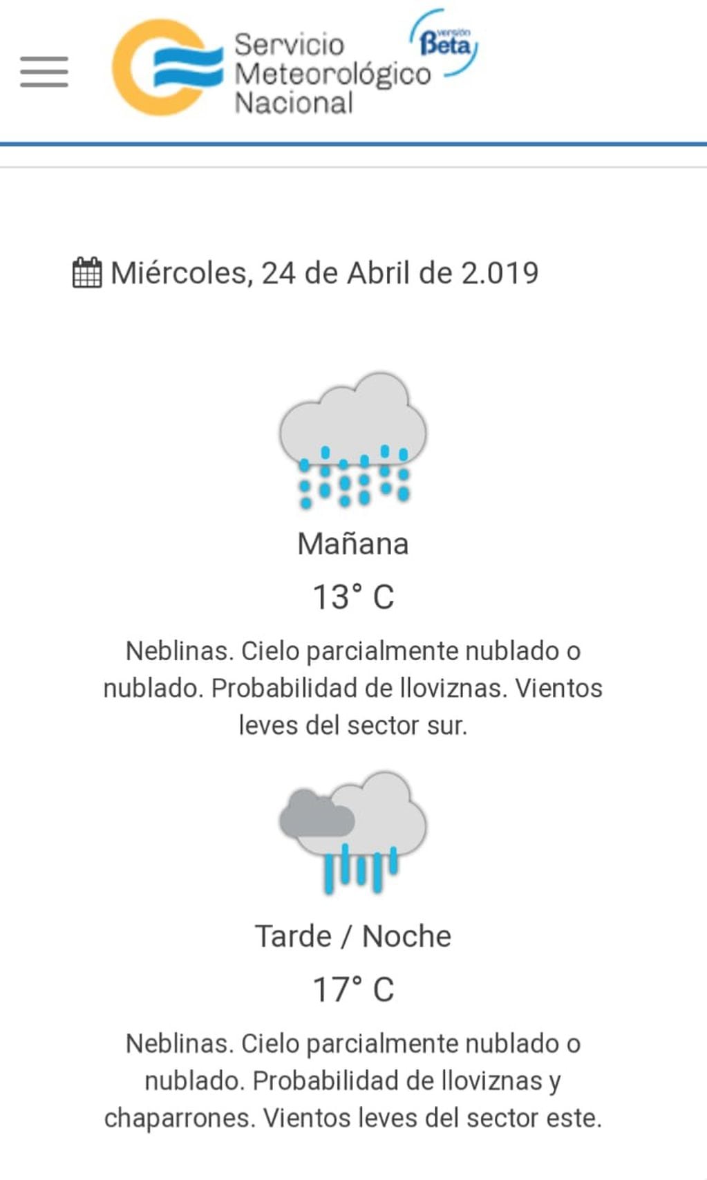 Clima en Jujuy para hoy