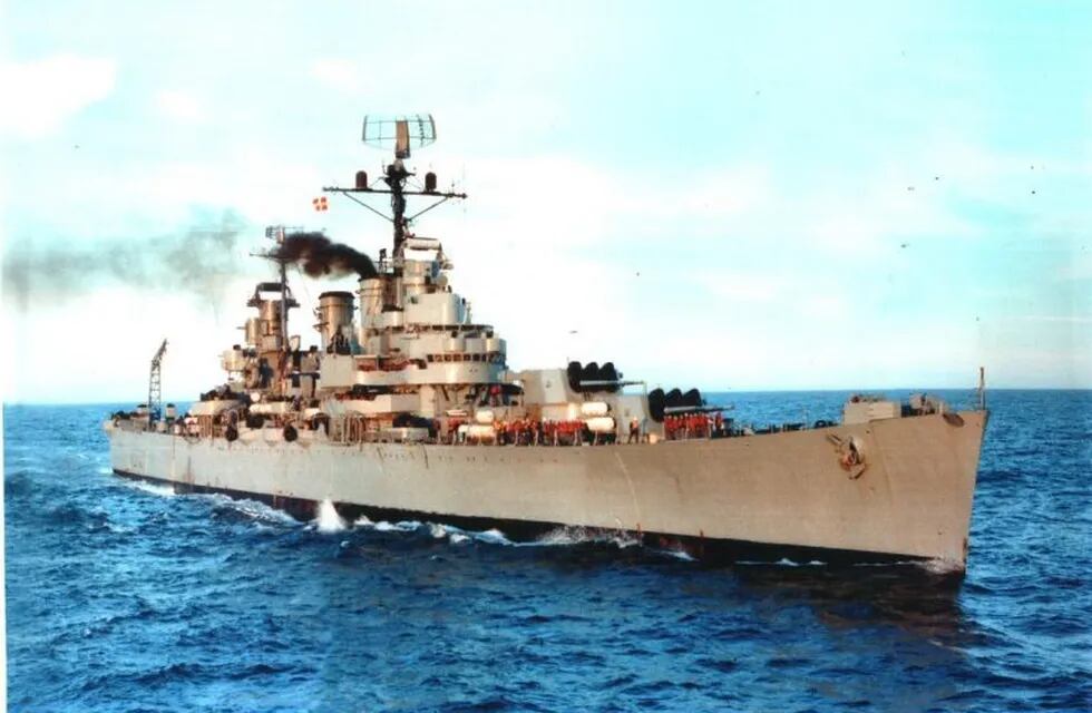 El crucero ARA General Belgrano fue hundido por un submarino inglés el 2 de mayo de 1982.