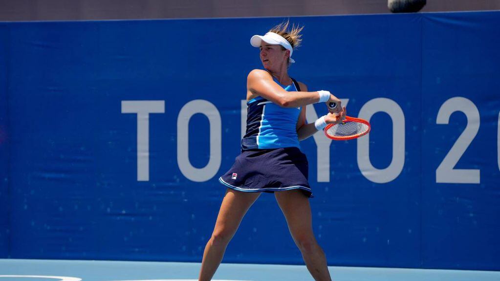 Nadia Podoroska ganó en la primera ronda de los Juegos Olímpicos de Tokio.