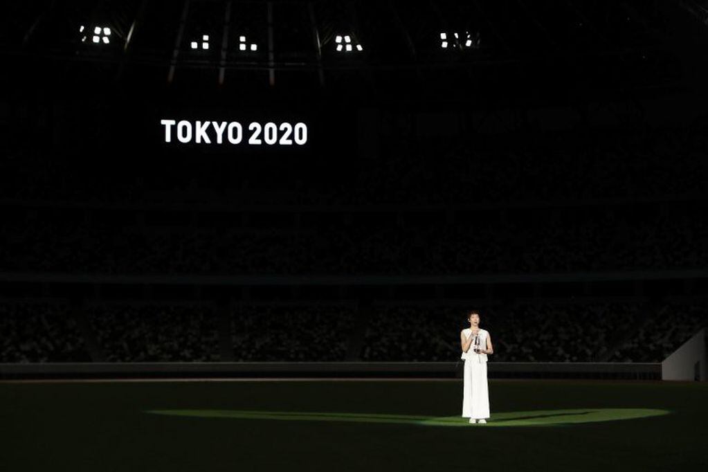 El Comité Olímpico realizó una ceremonia a falta de un año para el inicio de Tokio 2020. (Foto: Du Xiaoyi/EFE/EPA)