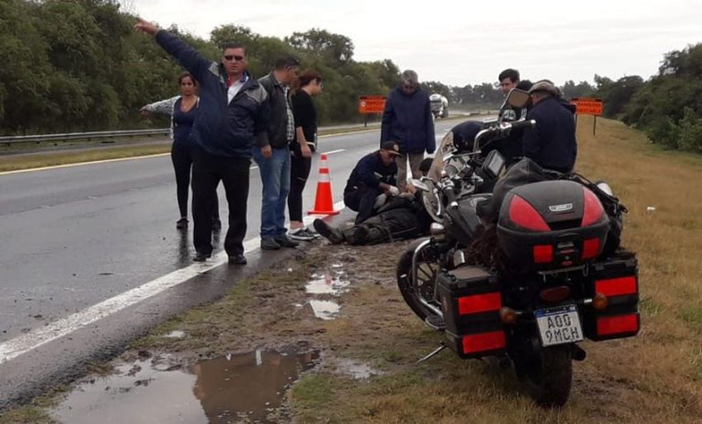 Accidente Motociclista
Crédito: Bomberos Ceibas