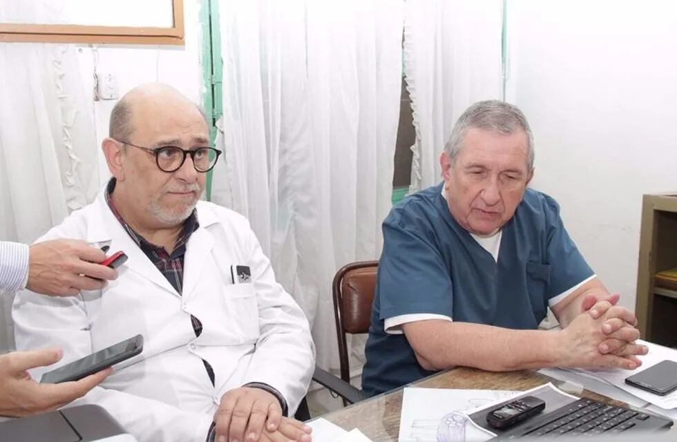Los médicos Roberto Schwartz y Fernando Romero.