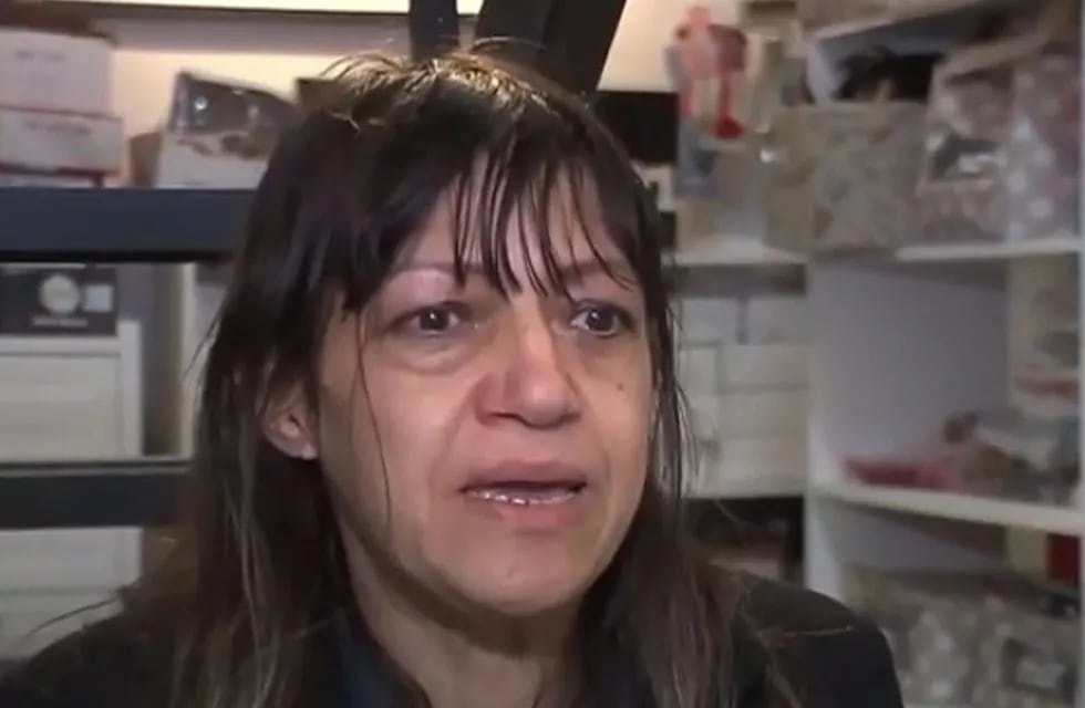 Lía. La comerciante damnificada en Córdoba (Captura de video).
