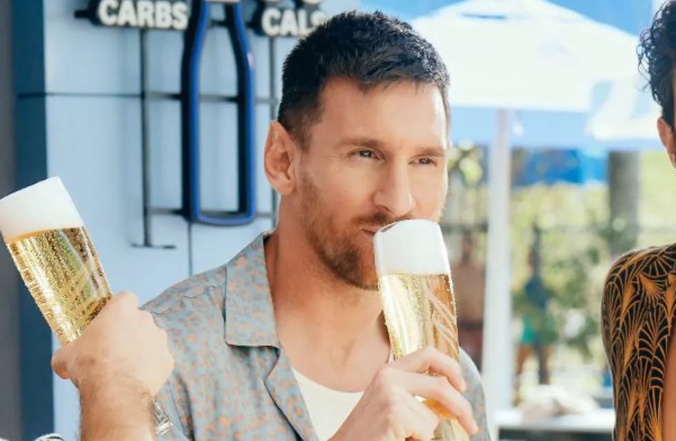 El comercial de Leo Messi que se transmitirá en el Super Bowl. (Foto: Perfil de X de Michelob)