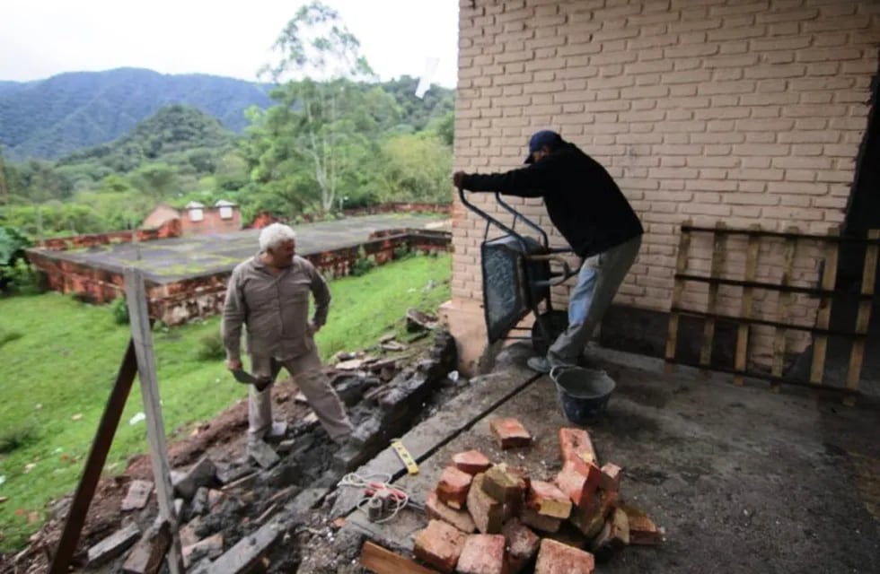 Avanzan las obras para reabrir la hostería de Escaba. (Gobierno Tucumán)
