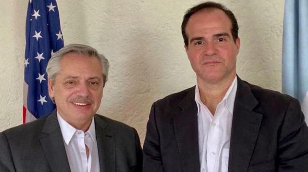 Alberto Fernández y Mauricio Claver-Carone (Web)