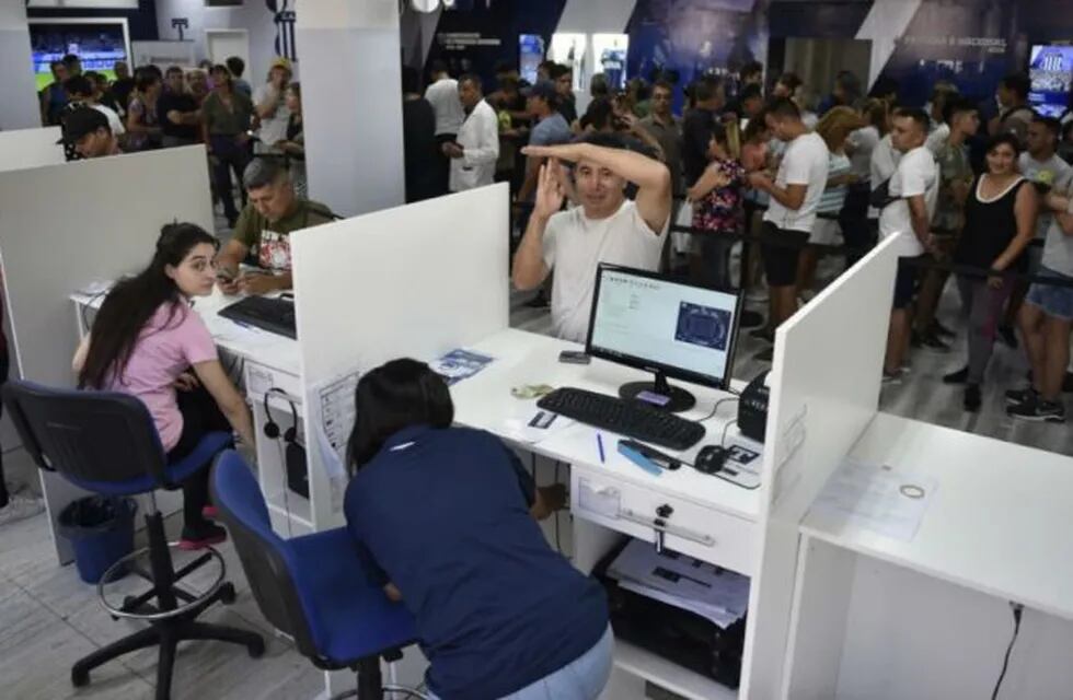 Venta de entradas para el partido de Talleres-Palestino.