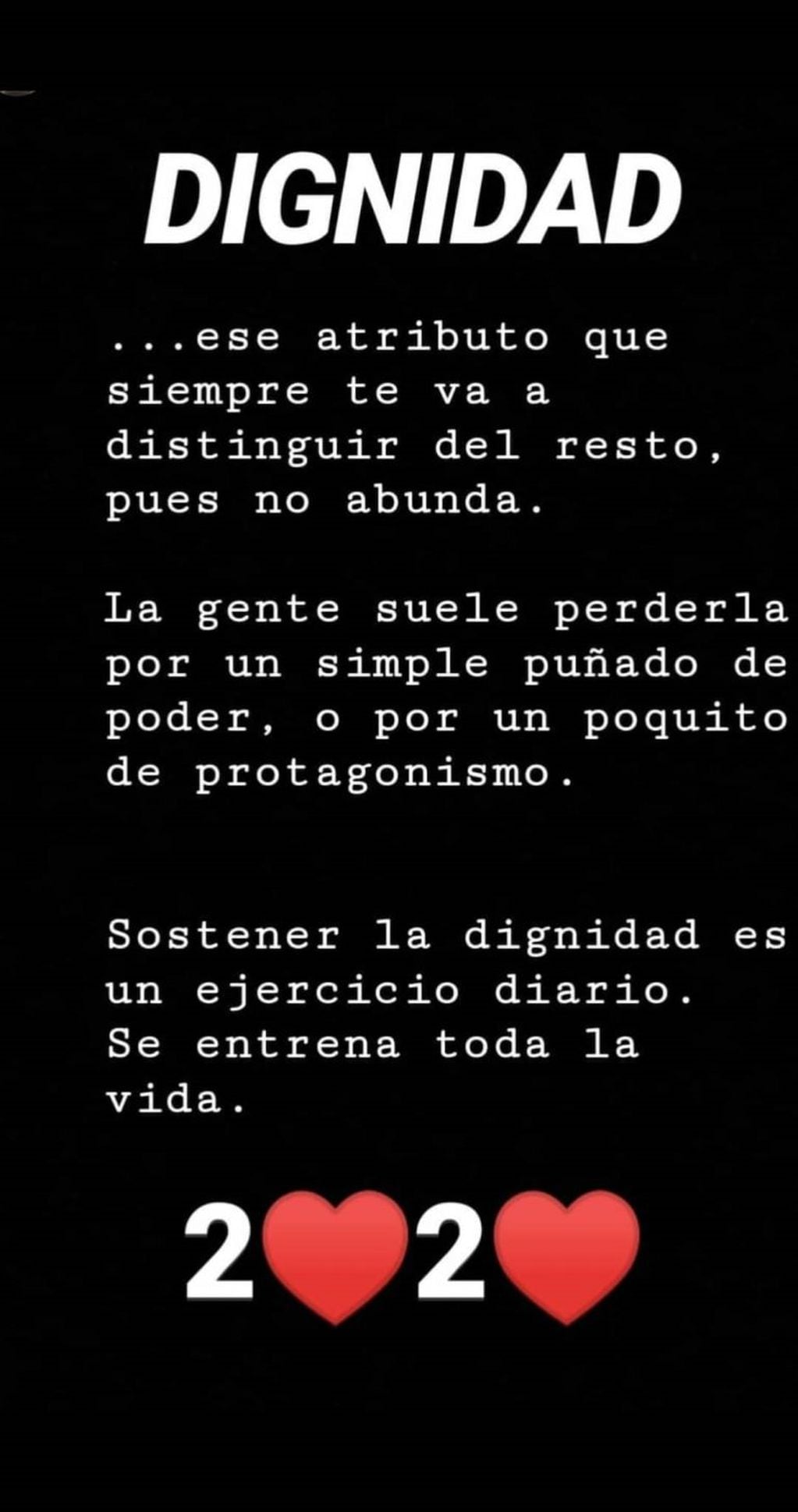 Nicole Neumann publicó un texto que habla sobre la dignidad (Foto: Instagram/ @nikitaneumannoficial)