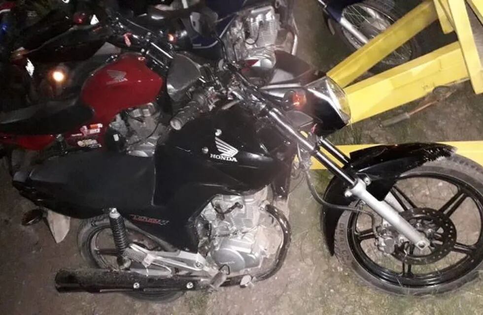 La moto que tenía pedido de secuestro.