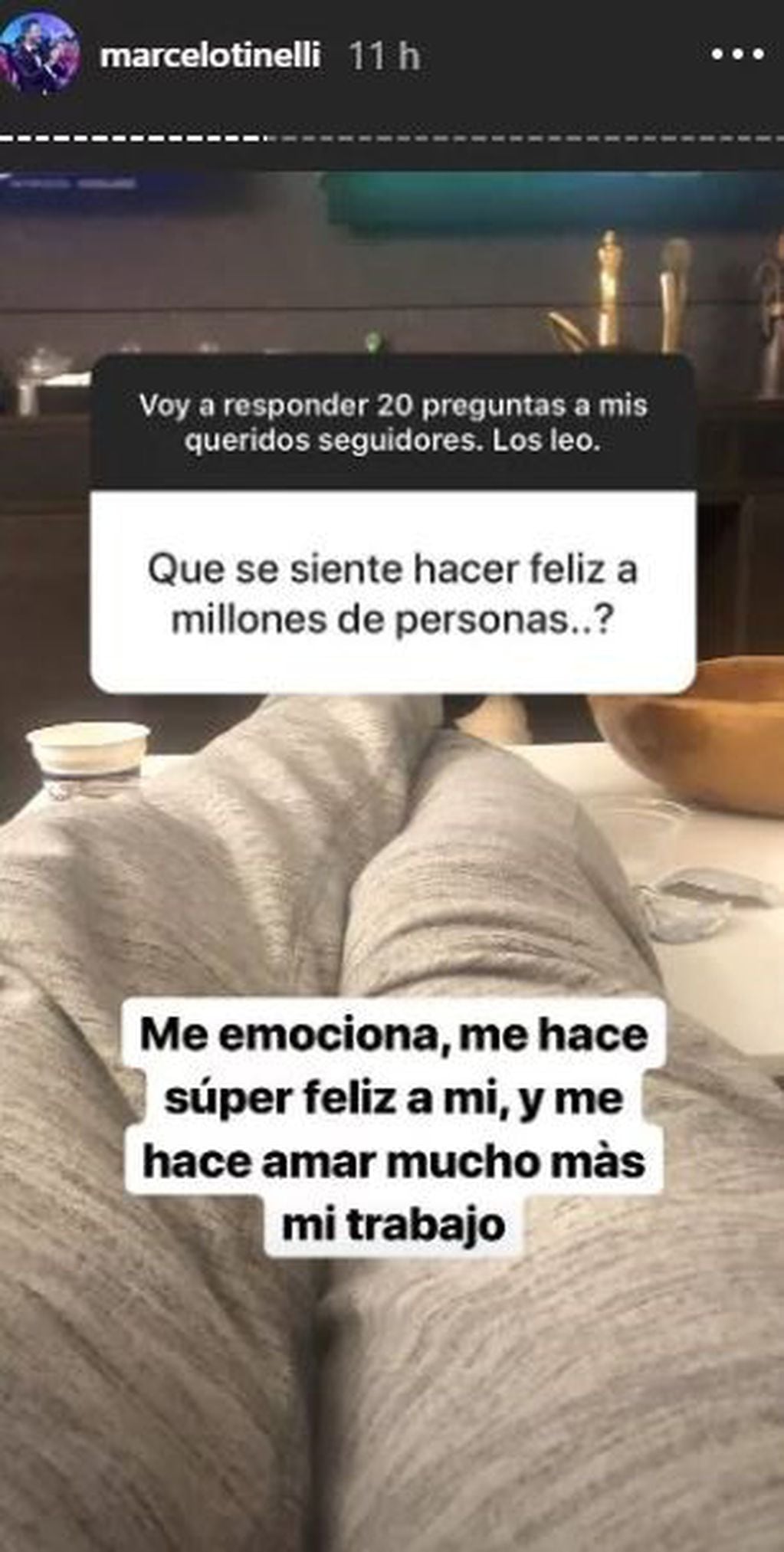 Marcelo Tinelli respondió preguntas de sus seguidores en Instagram.