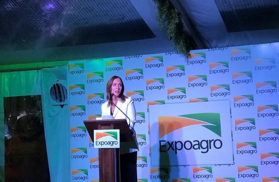 María Eugenia Vidal en Expoagro.