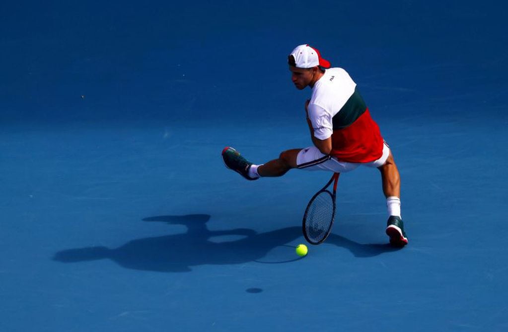 Diego Schwartzman no pudo en los octavos ante Novak Djokovic. (Foto: REUTERS/Kai Pfaffenbach)