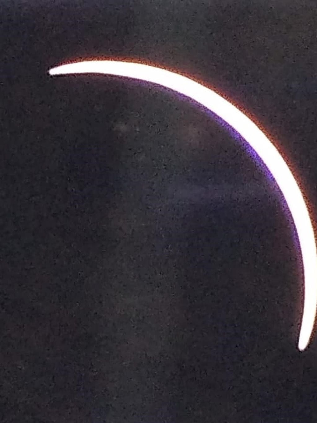 Eclipse registrado por vecinos de Sierras Chicas.