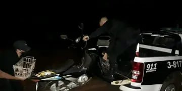 Detienen persona tras robar una moto
