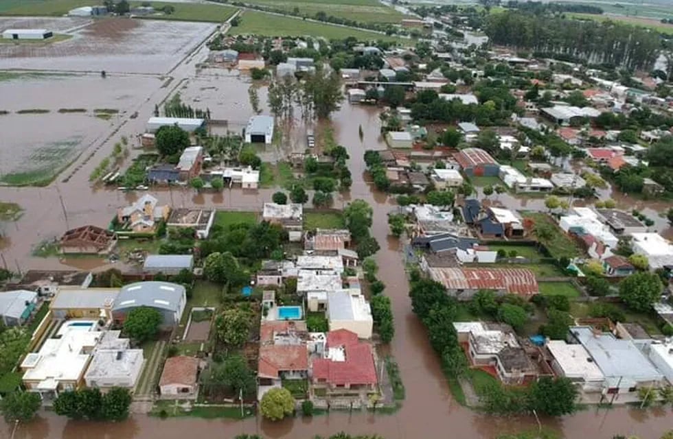 María Susana fue una de las localidades más golpeadas por el temporal del último viernes. (Mirador Rosquinense)