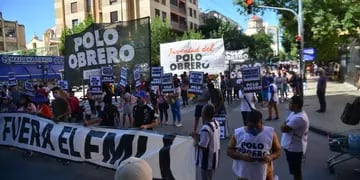 La marcha del Polo Obrero en Córdoba (Pedro Castillo/LaVoz).